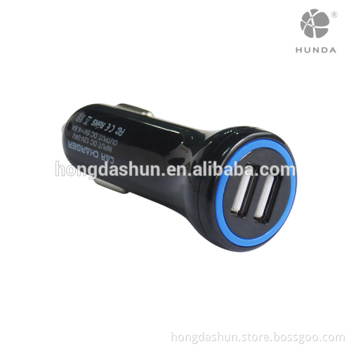 2 port LED light 24W 4.8A 5volt smart quick Car Charger
